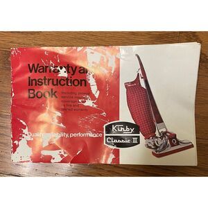 Kirby Classic 3 Warranty & Instruction Book